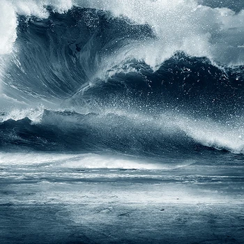 Allenjoy fotografie de fundal Naturale de culoare albastru închis valurile oceanului fotografie de nou-născut fundaluri 10x10ft