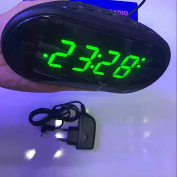 AM/FM Ceas cu LED-uri Electronice Desktop Ceas cu Alarmă Digital Masă Radio Cadou Home Office Supplies Funcția Snooze Ceas Deșteptător Plug SUA