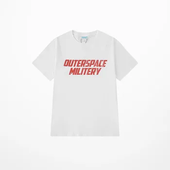 American European de Desene animate Amuzante Astronaut Print T Shirt Oversozed Streetwear Haine Punk Suflete Dark T-shirt Barbati T-shirt