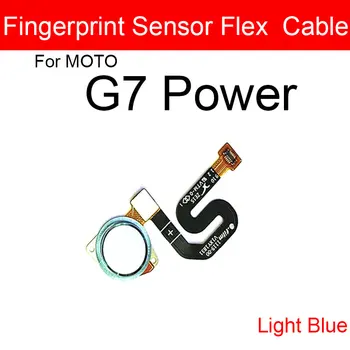 Amprenta Butonul Cablu Flex Pentru Motorola Moto G7 Putere Touch ID Senzor Butonul Home Key Flex Panglică de Înlocuire a Pieselor de schimb