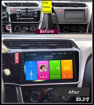 Android10 Radio Auto Pentru anul 2016 2017 2018 Honda CITY volan pe Stânga Stereo Audio Player Multimedia GPS Navi Split Screen