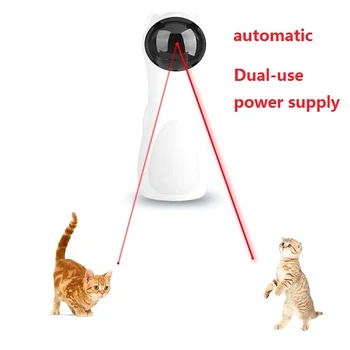 Animal de casă Pisică LED Laser Jucarii Inteligente Automate Cat Exercitii de Divertisment Amuzant Rotație Jucărie Multi-Unghi de incarcare USB-Consumabile pentru animale de Companie