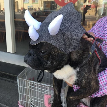 Animale De Companie Pălărie, Costum De Halloween De Vacanță De Lux Cosplay Capac Pisică Câine Bulldog Acopere Capul