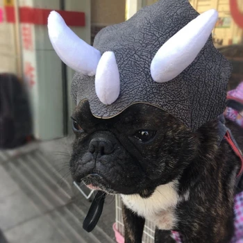Animale De Companie Pălărie, Costum De Halloween De Vacanță De Lux Cosplay Capac Pisică Câine Bulldog Acopere Capul