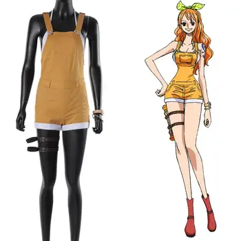 Anime One Piece PANICĂ Nami Cosplay Costum Costum Set Complet de Femei Fete Adult Halloween Costum de Carnaval Personalizate