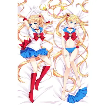 Anime Sailor Moon pernă Acoperă Reuseste Tsukino Usagi Dakimakura cazul de fata Sexy 3D față-verso, lenjerie de Pat Îmbrățișându Corp față de pernă