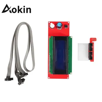 Aokin Imprimantă 3D 2004 Ecran LCD Inteligent de Afișare Ecran Modul Controler cu Cablu Pentru RAMPE 1.4