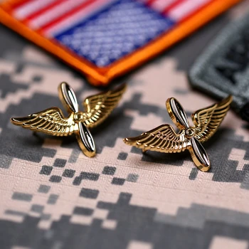 Armata americană a Aviației de Zbor Vigoare Guler de Flori Aripi Militare Insigna Metalică Film Pilot Uniformă Medalie de Rever Broșă Pin