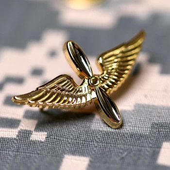 Armata americană a Aviației de Zbor Vigoare Guler de Flori Aripi Militare Insigna Metalică Film Pilot Uniformă Medalie de Rever Broșă Pin