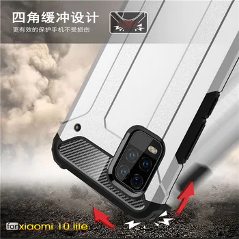 Armura Caz Pentru Xiaomi Mi Lite 10 10 Pro Acoperire Anti-knock Carcase de Protecție Spate Bara de protectie Pentru Telefon Xiaomi Mi 10 Lite Caz Funda