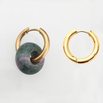 Asimetrice серьги для женщин bijuterii din oțel inoxidabil серьги женские с камнями minimalist vogue cerc cercei en-gros
