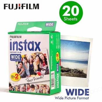 Autentic Fujifilm Instax Wide Film Alb 20 de Coli Pentru Fuji Foto Instant Camera 300/200/210/100/500AF Transport Gratuit