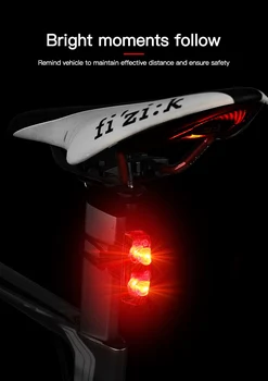Auto-Alimentat de Inducție Magnetică de Lumini pentru Biciclete Biciclete Lampa de Avertizare cu LED-uri Impermeabil Ciclism Stop lampa Spate Accesorii pentru Biciclete