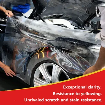Auto-vindecare TPU -PPF Pentru vopsea auto de protecție de cel Mai bun Transparent ppf cu 3 Straturi Anti galben Sunice DIMENSIUNI:1.52x5m