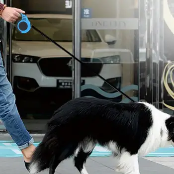 Automat Lesa Retractabil Câine 3/5M Portabil Coarda de Tracțiune Catelul Pisica Nylon de Mers pe jos, Jogging Coarda de Tracțiune Durabil Consumabile pentru animale de Companie