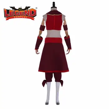 Avatar: The Last Airbender cosplay costum Kyoshi Warriors Suki cosplay costum rochie uniformă rochie roșie națiune foc costum