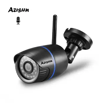 AZISHN 1080P 2.0 MP Camera IP Wifi Audio în aer liber viziune de noapte Onvif Wireless bullet Camera CCTV XM530AI iCSee Cu Slot pentru Card SD