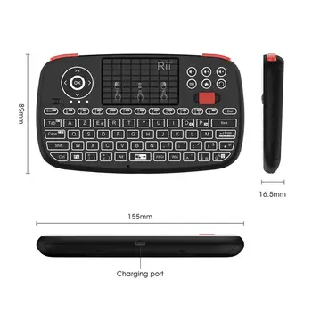 Backlit 2.4 G Wireless Keyboard Mini BT modul de Tastatură rusă/engleză/spaniolă/ebraică / cu Touchpad-ul cu Role de Proiectare pentru PC, TV BOX