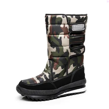 Barbati Cizme de Zăpadă de Moda Pantofi de Cald Pentru Bărbați Impermeabil de Iarna Barbati Cizme Lungi de Pantofi în aer liber Cald Mans Încălțăminte Britanic Mens Armata