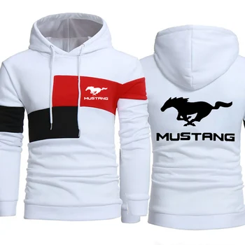 Barbati Hanorace Mustang cu Motor de Masina Logo-ul de Imprimare de Moda Tricou Primavara Toamna Mens Hoodie hiphop harajuku Casual trening