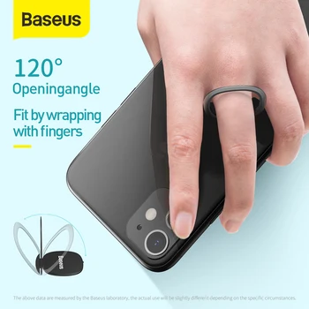 Baseus Masina Suport de Telefon Inel Suport Pentru iPhone Xiaomi Telefon Mobil Samsung Subțire Invisiable Suport Auto Suport de Telefon
