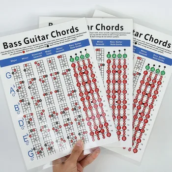 Bass Guitar Chord Chart 4 String Guitar Chord Sex Cu Degetul Diagrama De Exercițiu Diagrama Mici