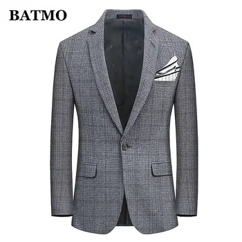 Batmo 2020 new sosire de lână de înaltă calitate casual carouri sacou barbati,costume pentru bărbați jachete,jachete casual barbati plus-size M-10XL x28