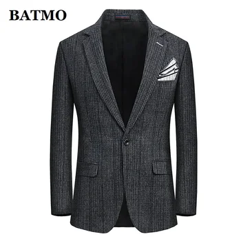 Batmo 2020 new sosire de lână de înaltă calitate casual carouri sacou barbati,costume pentru bărbați jachete,jachete casual barbati plus-size M-10XL x28