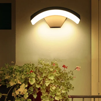 BEIAIDI 12W Impermeabil lampă de Perete Cu Senzor de Grădină în aer liber Lumina Pridvor Balcon Courtyard Hotel Villa Exterior corp de Iluminat