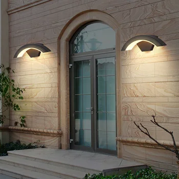 BEIAIDI 12W Impermeabil lampă de Perete Cu Senzor de Grădină în aer liber Lumina Pridvor Balcon Courtyard Hotel Villa Exterior corp de Iluminat