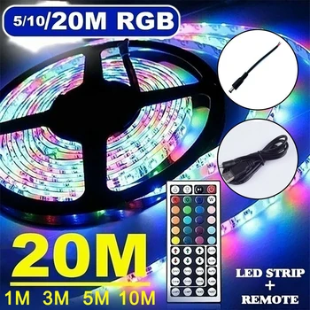 Benzi cu LED-uri de Lumină 20M RGB 3528 WIFI Impermeabil Flexibil Lampa de Bandă Panglică WithDiode Banda 5M 10M 15M Muzică de Sincronizare de Culoare