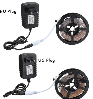 Benzi cu LED-uri de Lumină 5050 RGB Colorate Moi Lumini Benzi de 40-cheie de Control de la Distanță Stabilit de 12V de Mare Luminoase de Joasă Tensiune Lumină Banda LED String