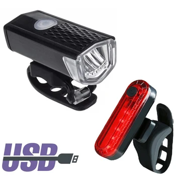 Bicicleta Lumina USB 300 Lumen Modul 3 Biciclete Față de Lumină Lampă cu Bicicleta Far Bicicleta cu LED Lanterna Lanterna Accesorii pentru Biciclete