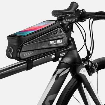 Bicicleta Telefonul Sac de Cadru Sus Fata Tub Sac de Ciclism Reflectorizante 6.5 în Caz de Telefon Touchscreen Sac de Biciclete MTB Accesorii