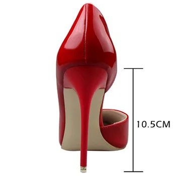 BIGTREE Pantofi de Piele de Brevet Tocuri 2020 Femeie de Moda Pompe Stilet Femei Pantofi Pantofi Sexy de Partid Femei Tocuri inalte De 12 Culori