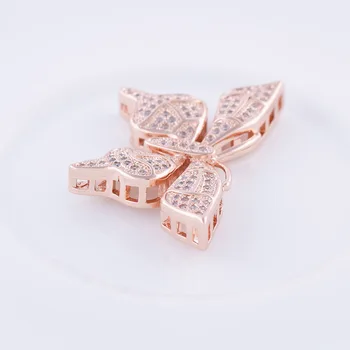 Bijuterii DIY Consumabile Micro Pave Zircon Fluture Conector Pandantive Accesorii Pentru Femei Handmade Perle Colier Ciucure Face