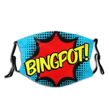 Bingpot Pop Art Masca De Fata Cu Filtru Bingpot Bingo Jackpot Joc De Cuvinte Brooklyn Nine Nine B99 Jake Peralta Căpitanul Holt Pop Art