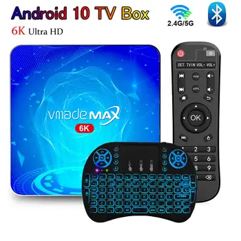 Bluetooth Android TV Box 6K Ultra HD TVBOX Android 10 Set Top Box 2GB, 4GB, 16GB 64GB H. 265 cu Suport WiFi YouTube