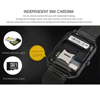 Bluetooth Ceas Inteligent pentru Huawei pentru Samsung Android Suport 2G SIM Card TF Camera Metal Smartwatch Z60