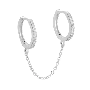 BOAKO Moda Cercei Ciucure Pentru Femei Argint 925 Cercei Legăna Piercing Bijuterii Ureche Mansete Pendientes Серьги #19