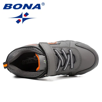 BONA clasic Nou Stil pentru Copii Pantofi Casual Cârlig & Bucla de Baieti Pantofi de Jogging în aer liber Adidași confortabil Moale Transport Gratuit