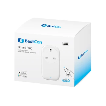 BroadLink Con SP4L marea BRITANIE Wifi Smart Mini Plug de Control de la Distanță Cronometre Socket Wi-Fi/3G/4G FastCon Veioza Alexa Control Vocal