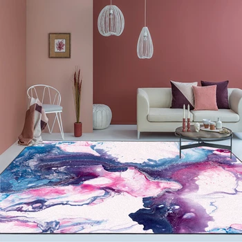 Bubble Sărut Zona Covor pentru Living Decorul Camerei Covor Nordic Abstract Colorat Pictura in Ulei Violet Albastru Covor Podea Mat Covor Dormitor