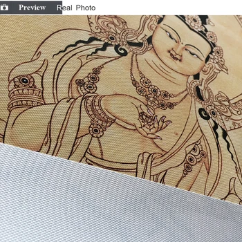Budist, Buddha Thangka Imprimare Panza de Pictura Arta Poster India Zen Chinez Imagini Decor de Perete pentru Camera de zi Decor Acasă