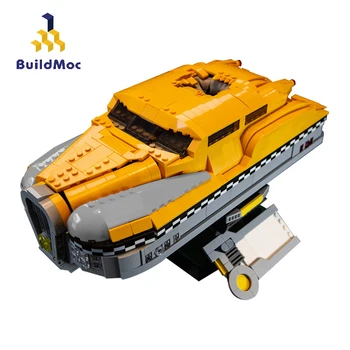 BuildMoc Technic Masina MOC Tehnice Model de Masina Creator de Film de Zbor Taxi Nava Blocuri Caramizi Technic Jucărie Pentru Copii