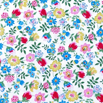 Bumbac pânză imprimate model Floral Material pentru Patchwork rochie de accesorii de cusut față de masă, Țesături de metru