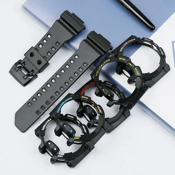 Bărbați rășină caz pentru Casio G-SHOCK GA-400 GBA-401 casual sport rezistent la apa curea accesorii pin cataramă de curea de cauciuc