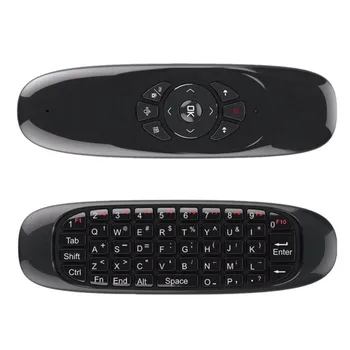 C120 Fly 2.4 G RF Telecomanda Air Mouse română rusă spaniolă Tastatura Wireless de Voce de Fundal pentru Android Smart TV Box