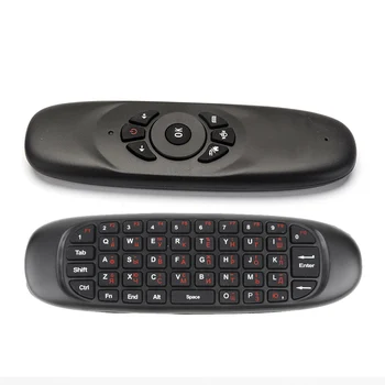 C120 Zbor Air Mouse Mini 2.4 GHz Wireless Keyboard rusă/engleză Portabile de Control de la Distanță cu Giroscop pentru Smart TV BOX/Mini PC