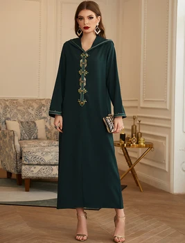 Caftan Marocan Dubai Abaya 2021 Turcia Abayas pentru Femeile Musulmane Moda Europeană Islam Caftan de Îmbrăcăminte Rochie Djellaba Femme